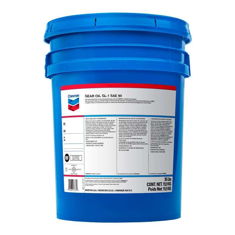 Chevron Gear Oil Gl1 Lubricante distribuidora herca