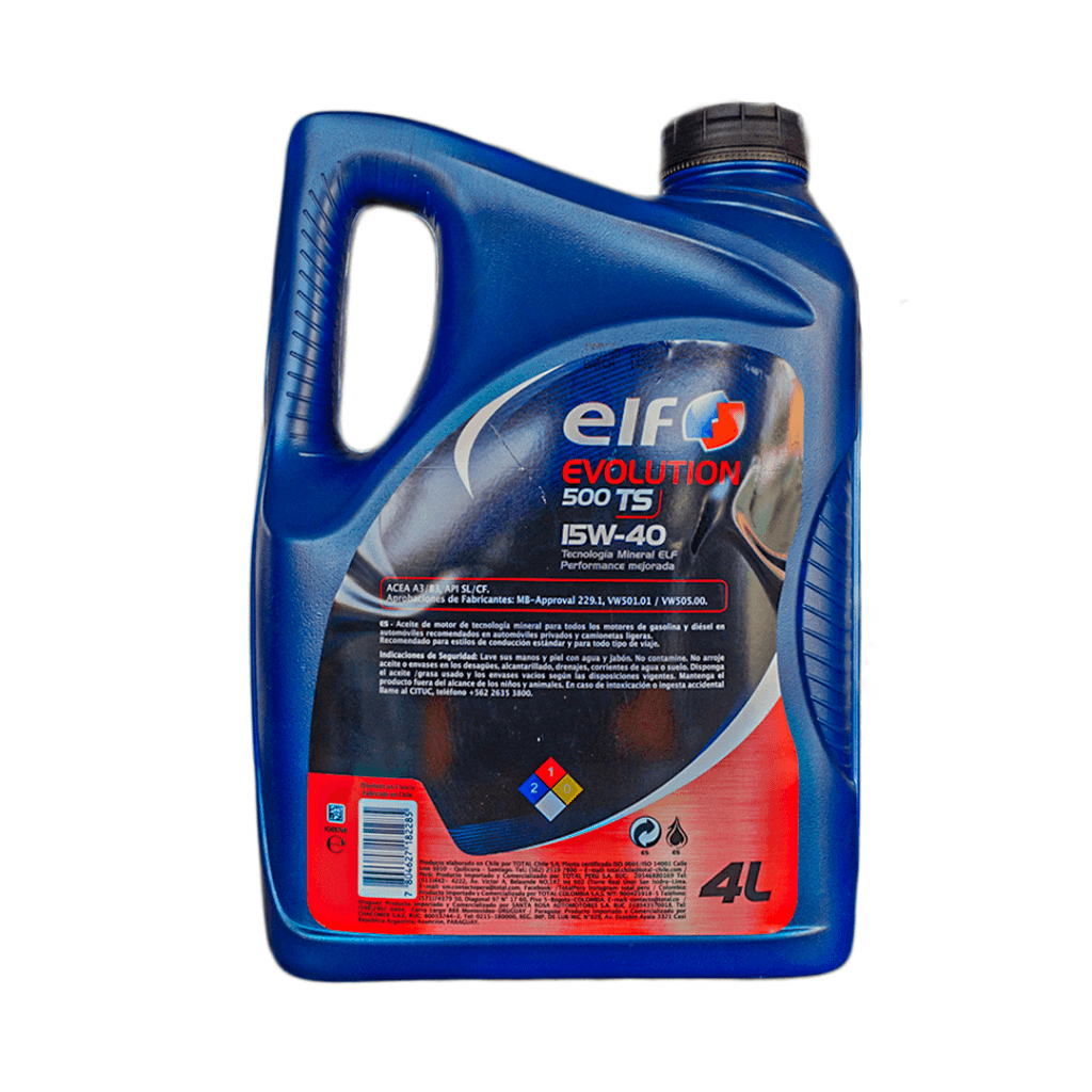 Elf Evolution 500 TS 15W40 GALÓN - Aceite de motor - Distribuidora Herca Asociados S.A.S