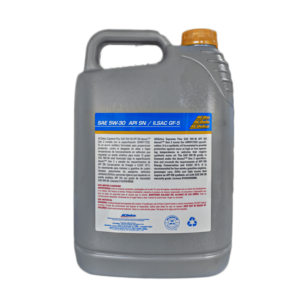 ACEITE ACDELCO 5W30 distribuidora Herca