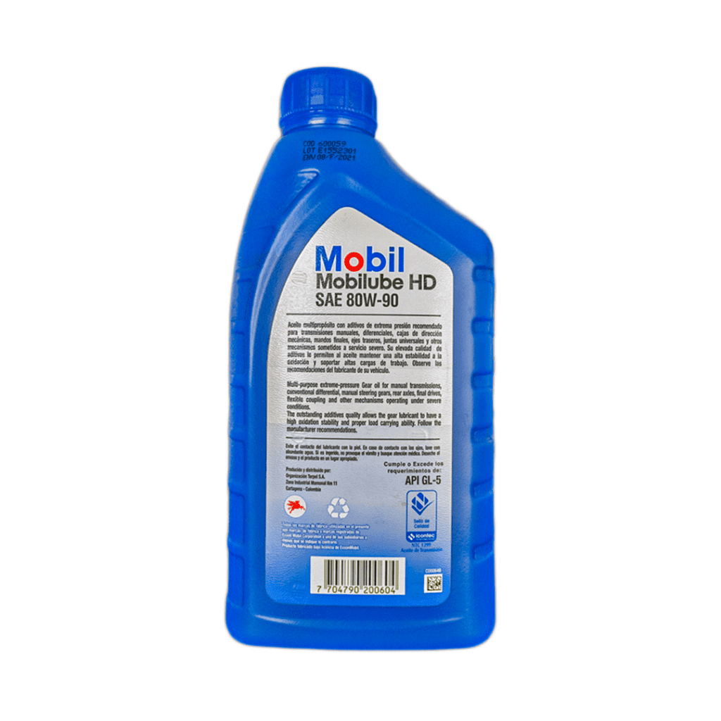 Aceite Mobil Mobilube Hd Sae 80w-90 distribuidora herca