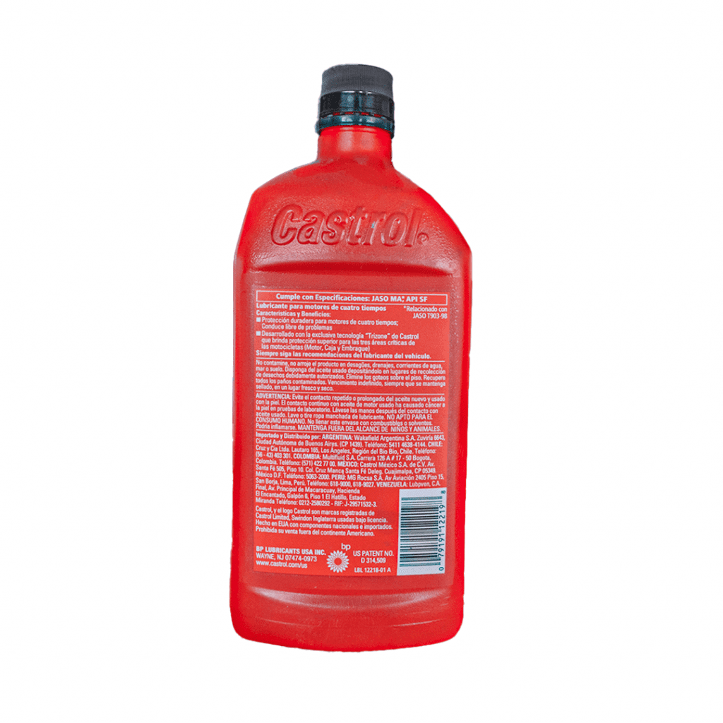 Aceite Castrol 20w40 4T aceite para moto distribuidora herca