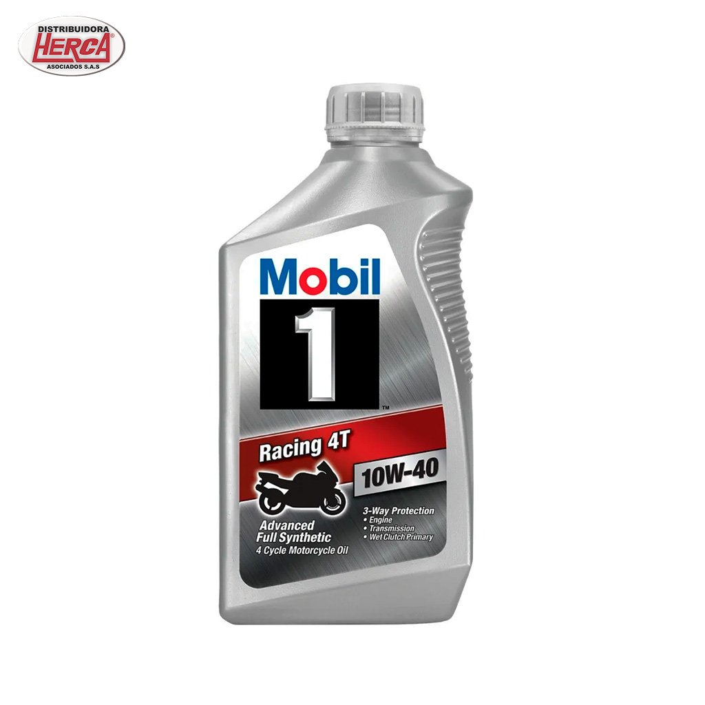 Mobil 1 Racing 4T 10W40 1/4: Aceite para Motos 4 Tiempos