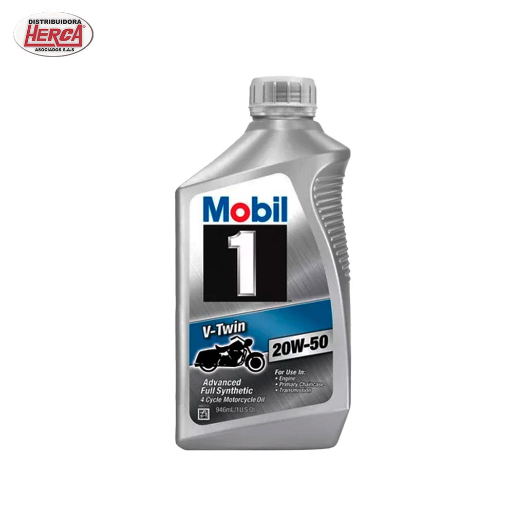 Aceite para Motor MOBIL V-TWIN 20W50 1/4