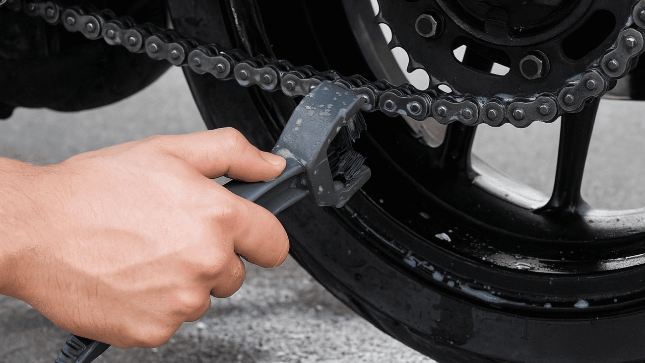 mantenimiento cadena de moto