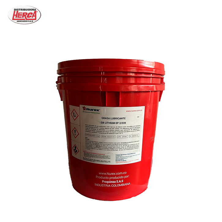 rasa Nurex GB Lithium EP 2/220 - Distribuidora Herca Asociados S.A.S