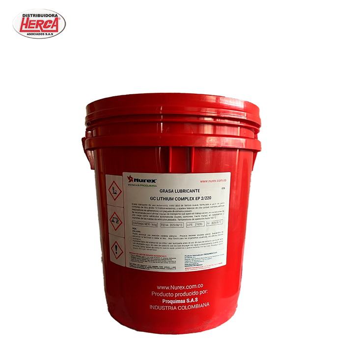 Grasa Nurex GC Lithium Complex EP 2/220 1/5 - Distribuidora Herca Asociados S.A.S