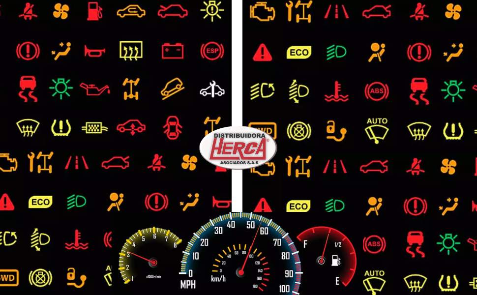 ¿Qué significan las luces testigo del tablero del vehículo? ¿Qué son las lucestestigo y para qué sirven? Significado de los colores, Sistema de luces en automóviles por Herca Asociados S.A.S
